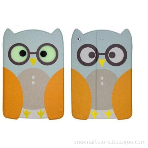 Owl Pattern Cute Flip Leather Case Smart Cover for iPad Air 2 with Stand